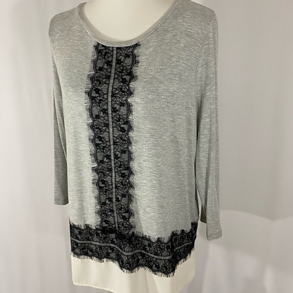 NWT Talbots Lace Border Top - Picture 2 of 8